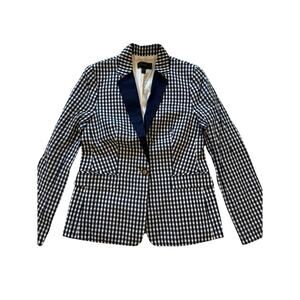 J. Crew Seersucker Blazer Navy/White - Size 6
